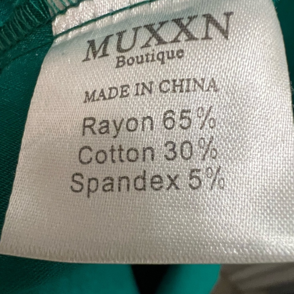 New MUXXN Boutique Women's Retro 50s Style Sleeveless Slim Dark Green Dress - Picture 6 of 12